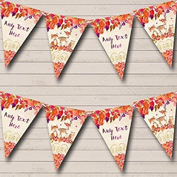 Amazon Com Autumn Fall Woodland Forest Animals Fox Personalized