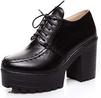 womens block heel oxfords