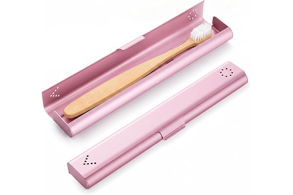 Joycation Toothbrush Travel Case Aluminum, Portable Toothbrush Holders Travel, Manual Toothbrush Case Container for Traveling