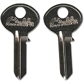 1250 Pair (2) Replacement Keys &ndash; Cut to Code on BO1 Blank for Bommer/National/Hudson Mailbox &amp; Cabinet Locks | KEYSALACARTE