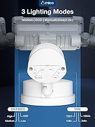 Amico 3 Head LED Security Lights with Motion