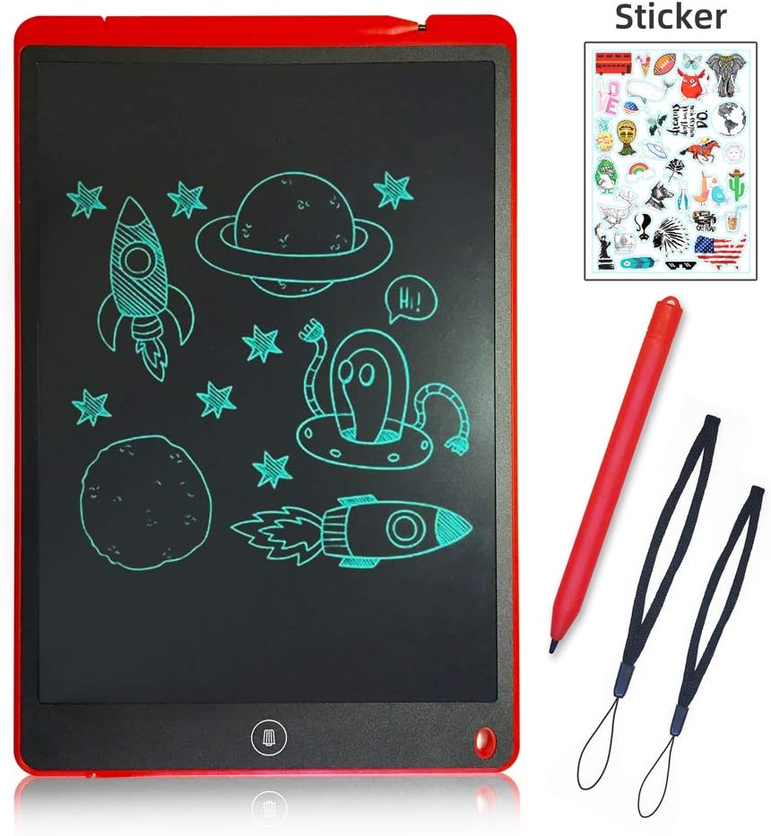 LCD Writing Tablet 12 Inch Handwritten Pen Intelligent Paper Suitable for Family, School, Office, Children and Adults Writing Board, Lock Erase Button,Electronic Writing Doodle Pad Digital Drawing
