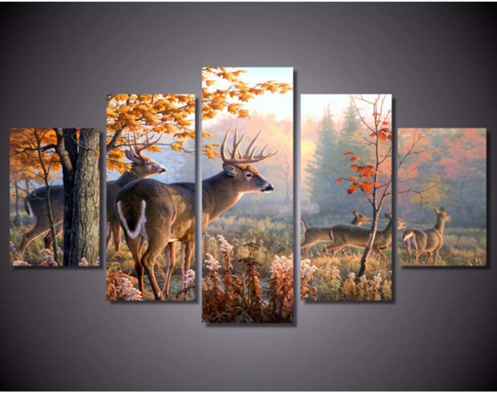 RYJDDP Pintura de la Lona 5 Piezas Impermeable Spray Lienzo Arte