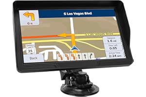 GPS Navigator for Car Truck RV,2025 America&Canada&MX Maps Free Lifetime Update,9 Inch Touch Screen Car GPS,Voice Directions,