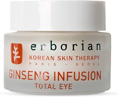 Erborian Ginseng Infusion Total Eye Cream 15ml Reduce Puffiness Dark Circles