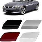 CABOHON Front Bumper Headlight Washer Nozzle Cover for BMW E92 2011-2013 | E93 328i 335I 335IS Coupe Convertible 61677253393 61677253394 Black Painted Left Driver Side
