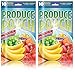 Produce Pouch-Keeps Produce Fresher Longer, reusable green bags preserve fruits, vegetables and flowers 2 packs (20 Bags)