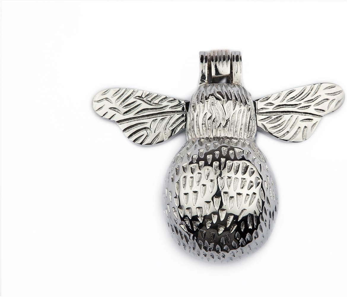 B&M - Solid Brass Bumble Bee Door Knocker Finished in Chrome Polished, Supplied with Matching Fixing Screws