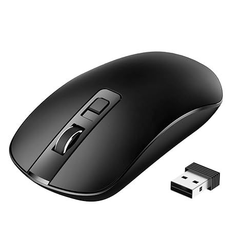 Laptop Maus, TOPELEK PC Maus Optical Business Mouse Schnurlos Computer Wireless 2.4G Intelligente Drahtlose Mäuse Geräuschlos