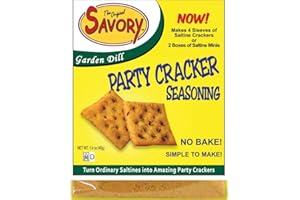 SAVORY FINE FOODS Savory Saltine Seasoning, 14.1 Ounce, Garden Dill, The Kit