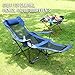 Camp Solutions Light Weight Backpacking Reclining/Lounging Camping Folding Chair with Headrest and Footrest for Outdoor Camping, RV, BBQ