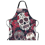 Beabes Sugar Skull Chef Apron 27 X 31 Inch Day Of