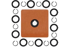 GNDAYOUG 10 Sets 1/2" Impact Wrench Retaining Ring Clips with O-Ring & Anvil Install Tool – Heavy-Duty Carbon Steel Hog Rings for Milwaukee Electric/Pneumatic Cordless Impact Wrenches