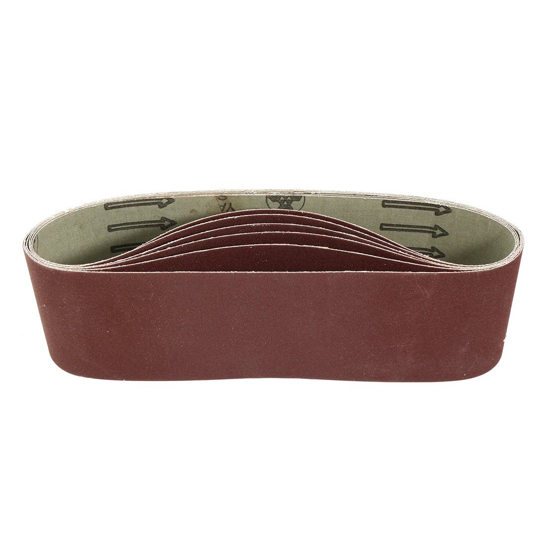 Sourcingmap 3-Inch x 21-Inch Aluminum Oxide Sanding Belt 240 Grits Sandpaper Lapped Joint for Belt Sander 6pcs
