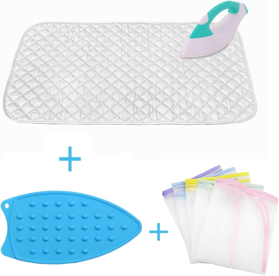 Ironing Blanket Ironing Mat Upgraded Thick Iron Mat Heat Resistant Blanket Ironing Pad Double-Side Using Ironing Cloth Mesh for Washer Dryer Table Top Ironing Board Portable Travel Ironing Pad for Bus: Home & Kitchen