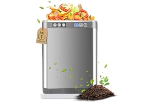 KEEPEEZ 4L Smart Electric Composter- for Kitchen Composter Countertops, Indoor Odorless Compost Bin with 2 Carbon Filter, 3 Modes/Auto-Cleaning/Energy Efficient/Silent, Quickly Turns Food Waste into Compost