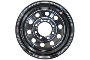 TASKMASTER COMPONENTS TASKMASTER VESPER Steel Black Modular Trailer Wheel Rim 16x6 8x6.5 Bolt Pattern 4.88 Center Bore 4460 Load Carry Capacity