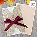 Laser cut wedding baby shower party invitations - 25pcs Gold Glitter Hollow Rose Invitation Cards With printable inner sheet,Ribbon and Envelopes for Wedding Baby Shower Bridal Shower Engagement party