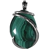 Malachite Pendant Necklace 925 Sterling Silver by Isabella Roth