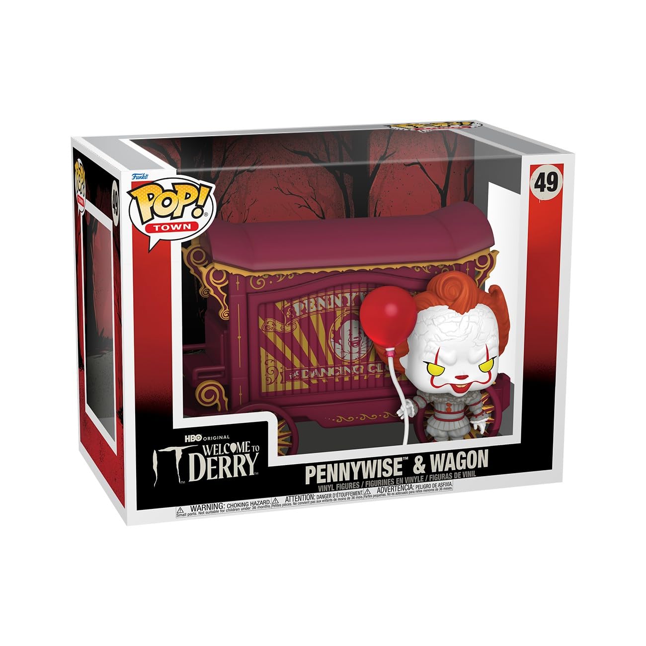 Funko Pop! Town: Welcome to Derry - Pennywise & Wagon - Collectable Vinyl Figure - Gift Idea - Official Merchandise - Toys for Kids & Adults - TV Fans