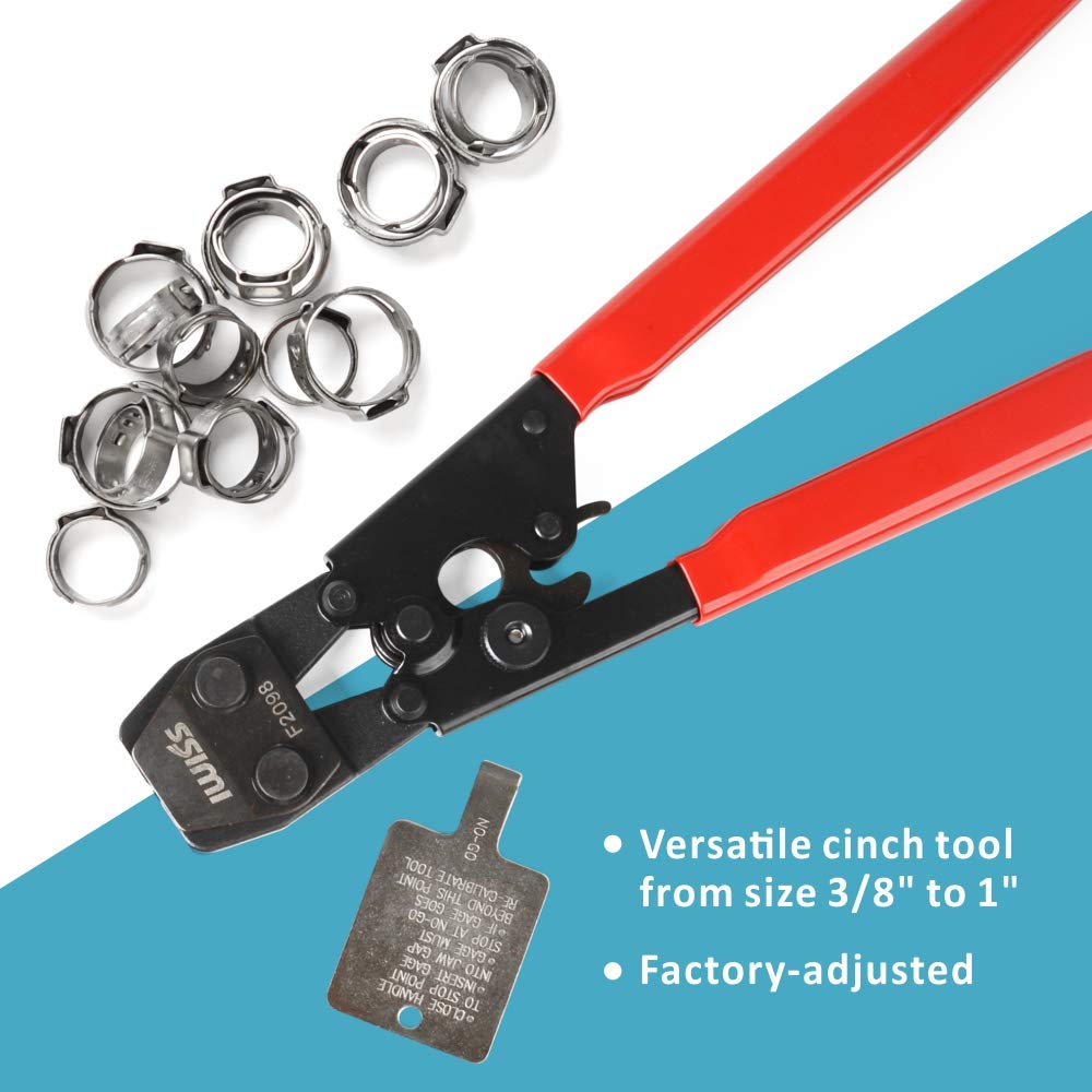 IWISS PEX Clamp Cinch Tool Crimping Tool Crimper for Stainless Steel Clamps from eBay