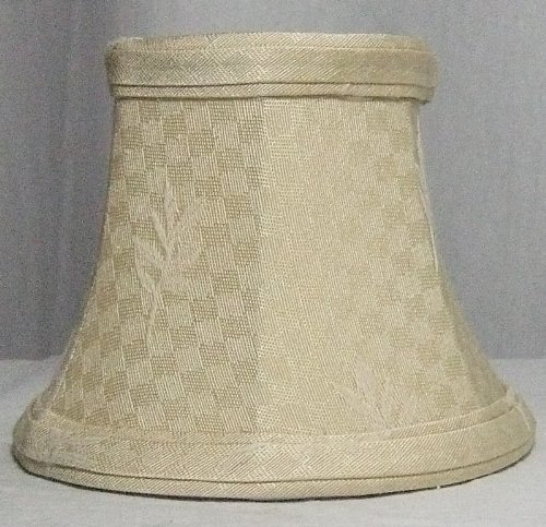 Lite Source CH5130-5 Candelabra Shade, Leaf Jacquard