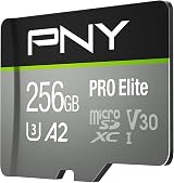 PNY PRO Elite 256GB microSDXC Card U3 V30 A2 + SD Adapter view 2