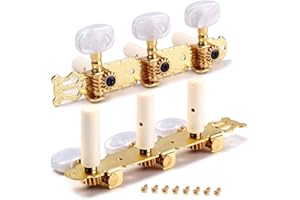 Alnicov Guitar Locking Tuners - 2Pcs Classical Guitar Tuners Tuning Pegs Keys Machine Heads