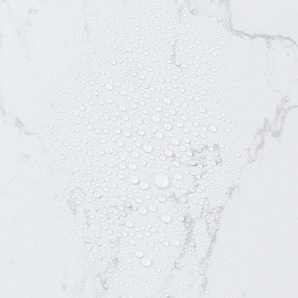 Hode Marble Sticky Back Plastic 60cm X 3m Granite White Grey Vinyl Wrap Contact Paper Self Adhesive Wallpaper Waterproof PVC Roll for Kitchen Countertop Furniture Easy to Remove - Image 3