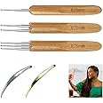 5 Pcs Dreadlocks Tool Set Includes 3 Pcs Dreadlocks Crochet 1 Hook 2 Hooks 3 Hooks Hair Weaving Needle Crochet, 2 Pcs Crochet Hair Tools Interlocking Dreadlock Needle Accessories for Braid Craft