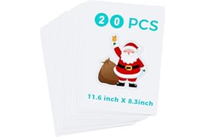 TIDALJAM 20-Pack Printable Shrinky Dink Sheets – 8.3" x 11.6" White Shrink Plastic Sheets Printable for DIY Kids' Crafts, Easter Ornaments & Creative Projects | Premium Shrink Plastic Sheets for Art & Crafts.