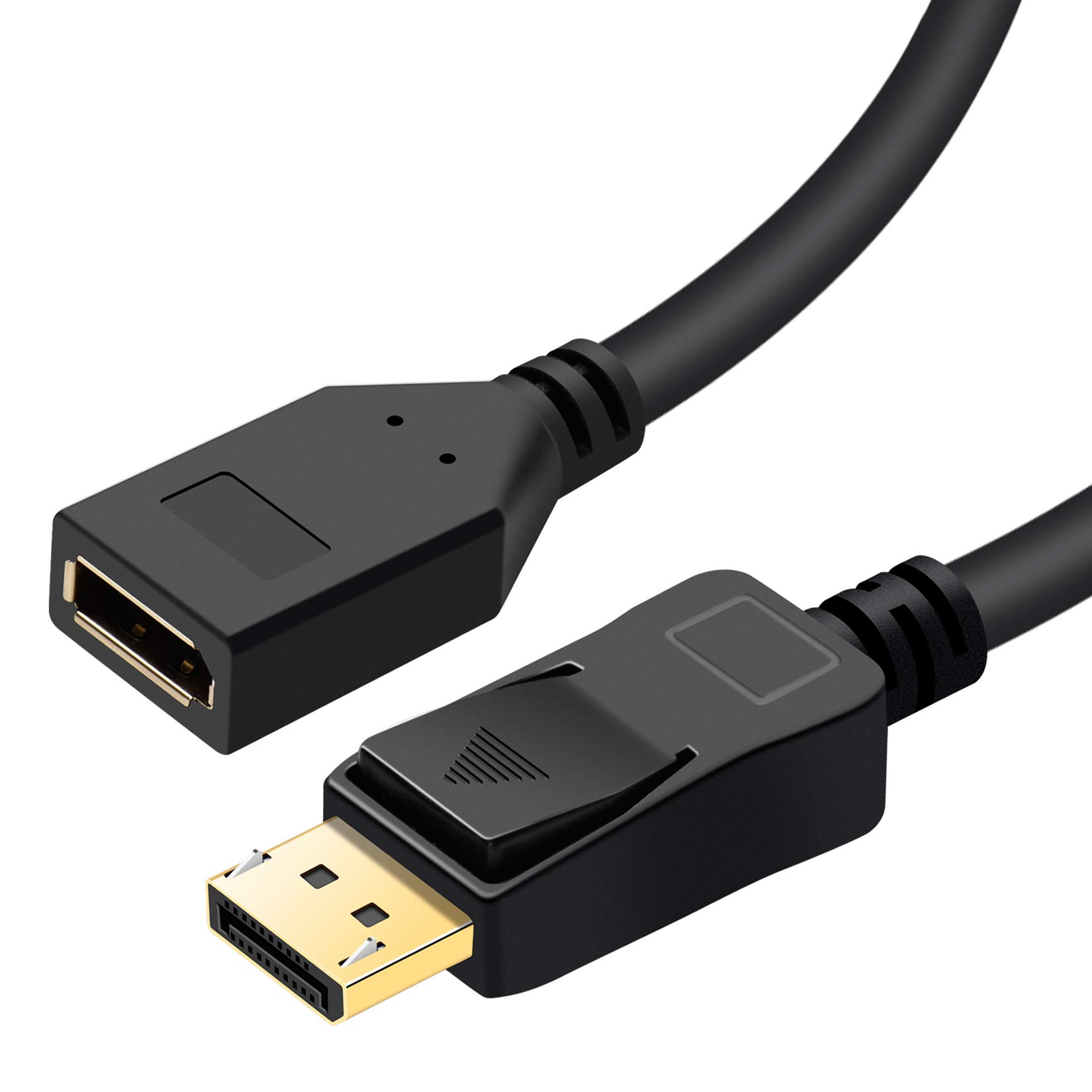 BolAAzuL Displayport 1.2 Extension Cable 2K/144Hz 4K/60Hz, Displayport Male to Displayport Female Cord DP Male to Female Extension Cord Cable 3M/10FT Not Support Oculus Rift s Valve Index