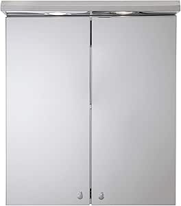 Croydex Shire Armario Iluminado de Doble Puerta, Color Blanco: Amazon