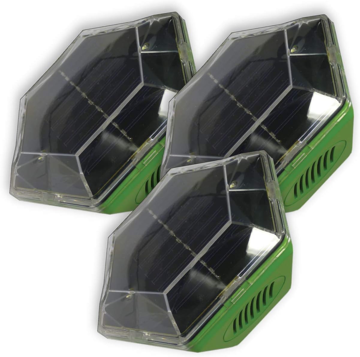 ISOTRONIC® Solar Defensa de palomas, Espantapájaro para el balcón, Alimentado por batería