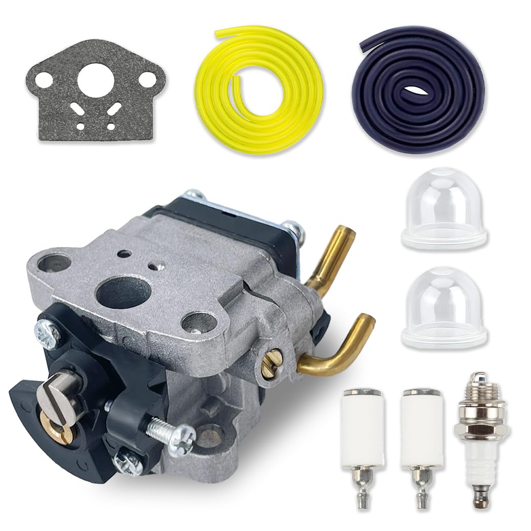 Photo 1 of 309375002 Carburetor for Homelite Ryobi 309375002 C430 S430 X430 RY34001 RY34421 RY34441 RY34005 RY34442 RY34445 RY34422 RY34425 Carb 4 Cycle 30cc String Trimmer with Spark Plug, Replace 309370002