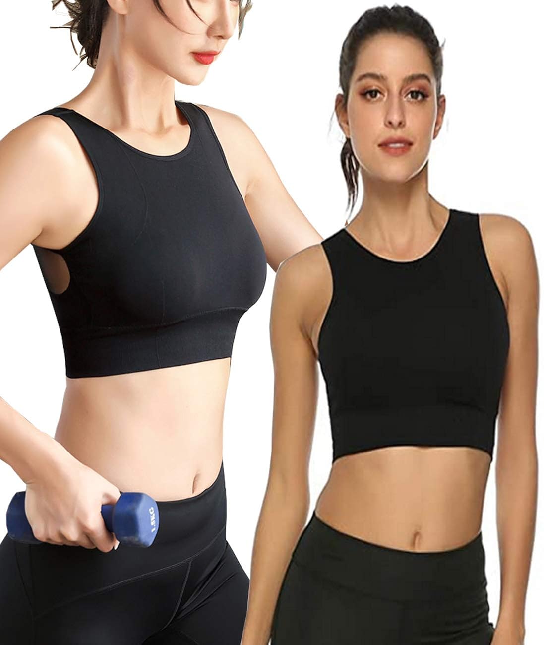 MIRITY Women Racerback Sports Bras Medium Impact Workout Gym Activewear