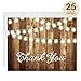 Digibuddha DB Party Studio SET of Rustic Bridal Shower Invitations & Thank You Cards with Envelopes (25 of each) Shabby Chic Fill In Wedding Party Invites Thank You Notes VS0007S