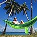 Kootek Camping Hammock Portable Indoor Outdoor Tree Hammock with 2 Hanging Straps, Lightweight Nylon Parachute Hammocks for Backpacking, Travel, Beach, Backyard, Hiking (Sky Blue/Blue, L)