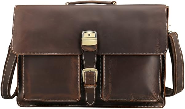 cowhide leather messenger bag