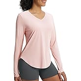 baleaf Women's Long Sleeve Sun Shirts UPF50+ UV Protection V Neck Rash Guard Lightweight Quick Dry Workout Hiking Tops