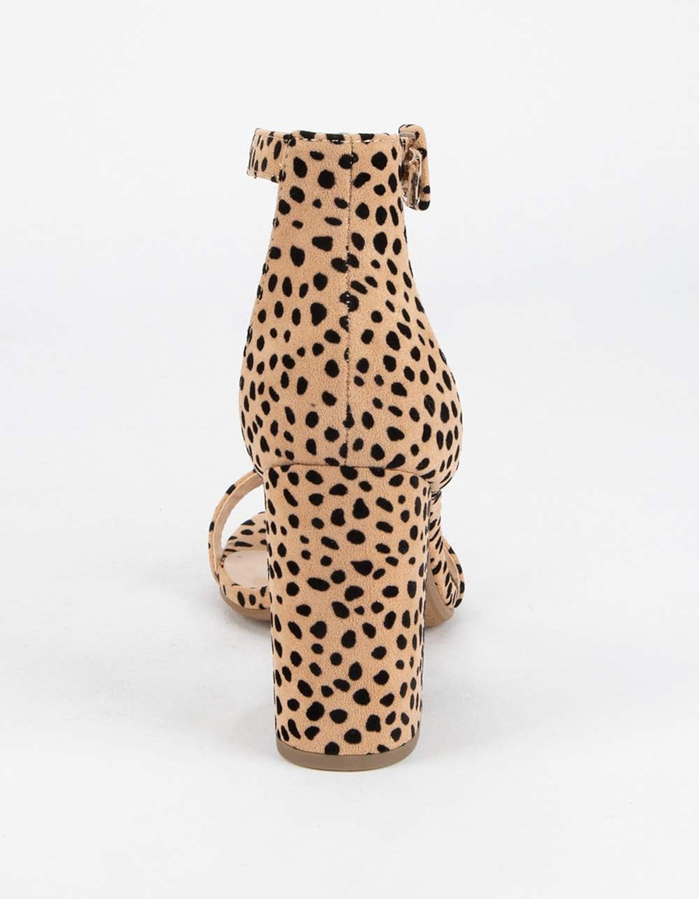 cheetah ankle strap heels