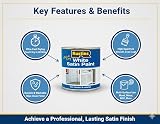 Rustins Satin White 250ml Quick Dry Paint view 3