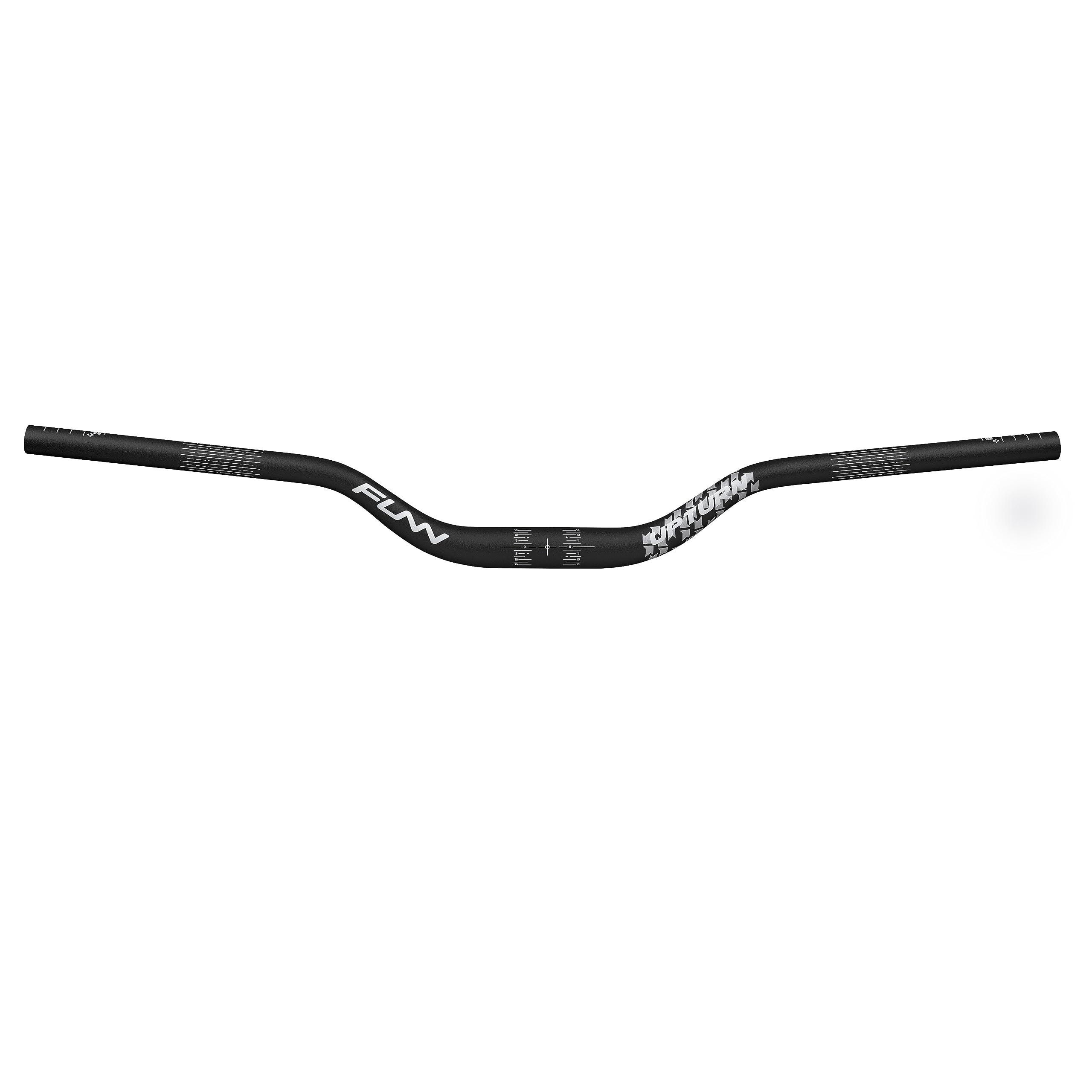 Funn Upturn High-Rise Mountain Bike Handlebar with Bar Clamp 31.8mm and Width 785mm, Durable and Lightweight Alloy Riser Handlebar for MTB and BMX Bike, Rise 55mm MTB Handlebar (Black)