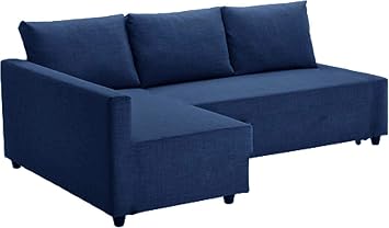 Buy The Dark Blue Friheten Thick Cotton Sofa Cover Is For Ikea Friheten Sofa Bed Or Corner Or Sectional Slipcover Sofa Cover Only Blue Right Arm Online At Low Prices In India