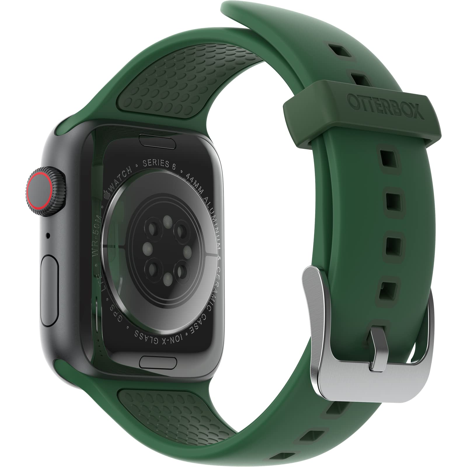 OtterBox All Day Watch Band for Apple Watch 40/41/42mm, Replacement Durable Soft Touch Silicone Strap for Apple Watch, Dark Green