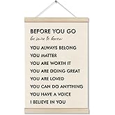 DOI-LANEE Inspirational Wall Art Poster, Positive Affirmations Office Wall Decor, Mental Health Therapist Office Decor, Inspirational Posters for School Counseling 16x12 Inch