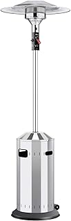 Enders® Terrassenheizer Gas Elegance, Gas-Heizstrahler 9376, Heizpilz mit stufenloser Regulierung, Eco Plus Brenner, Transporträder, Umkippsicherung