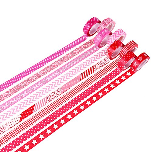 LOKIPA Washi Masking Tape 24 Rolls Random Delivery 0.6 inch Wide Arts and Crafts DIY Decorative Washi Tape for Gift Wrapping Scrapbooking