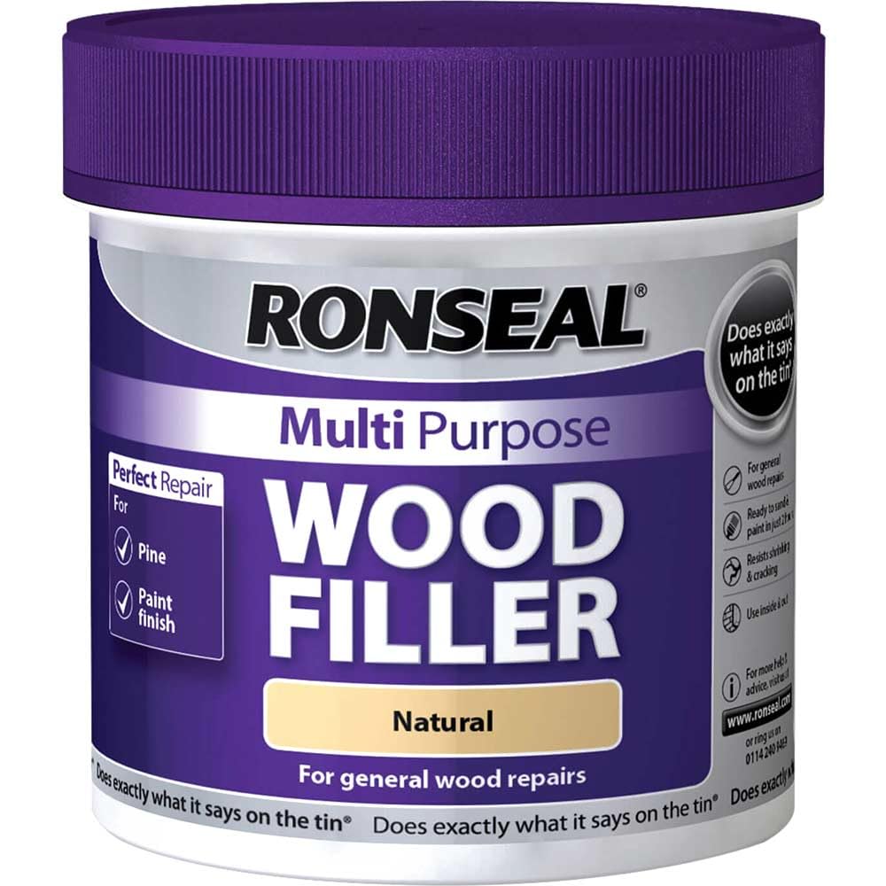 Ronseal MPWFN465 465 g Multi-Purpose Wood Filler Tub - Natural