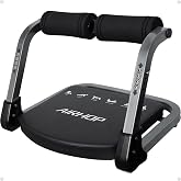 AIRHOP Ab Machine 4-Speed Auto Rebound Sit Up Abdominal Trainer Home Gym | Auto rebound core exercise, Heavy-duty steel frame, thick knee cushion, low-impact stomach workout, adjustable trainer